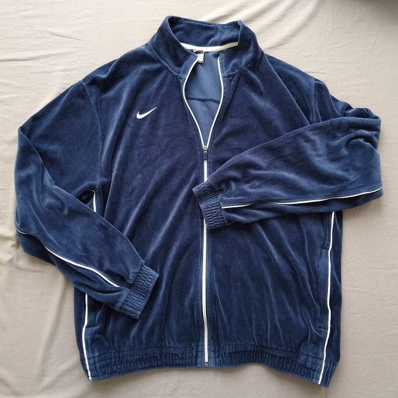 nike sportswear velour track jacket